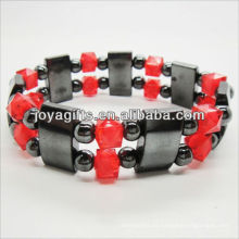 01B5003-1 / nuevos productos para 2013 / hematita pulsera spacer pulsera / hematita brazalete / hematita magnética brazaletes de salud